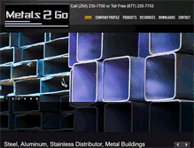 Tablet Screenshot of metals2go.com